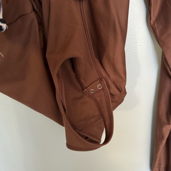 NWT Abercrombie & Fitch Brown Bodysuit - Small - Picture 8 of 9
